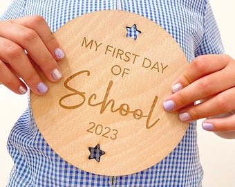 My First Day of School/Nursery Sign | Personalised Keepsake Memory Photo Prop | Back To School Gift Ideas | Nursery/Preschool Photo Plaque