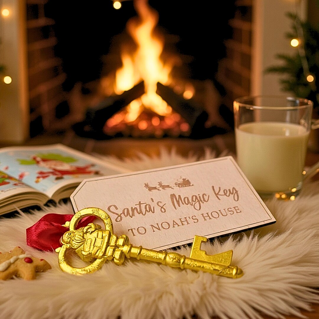 Personalised Santa's Magic Key | Christmas Decoration Keepsake ...