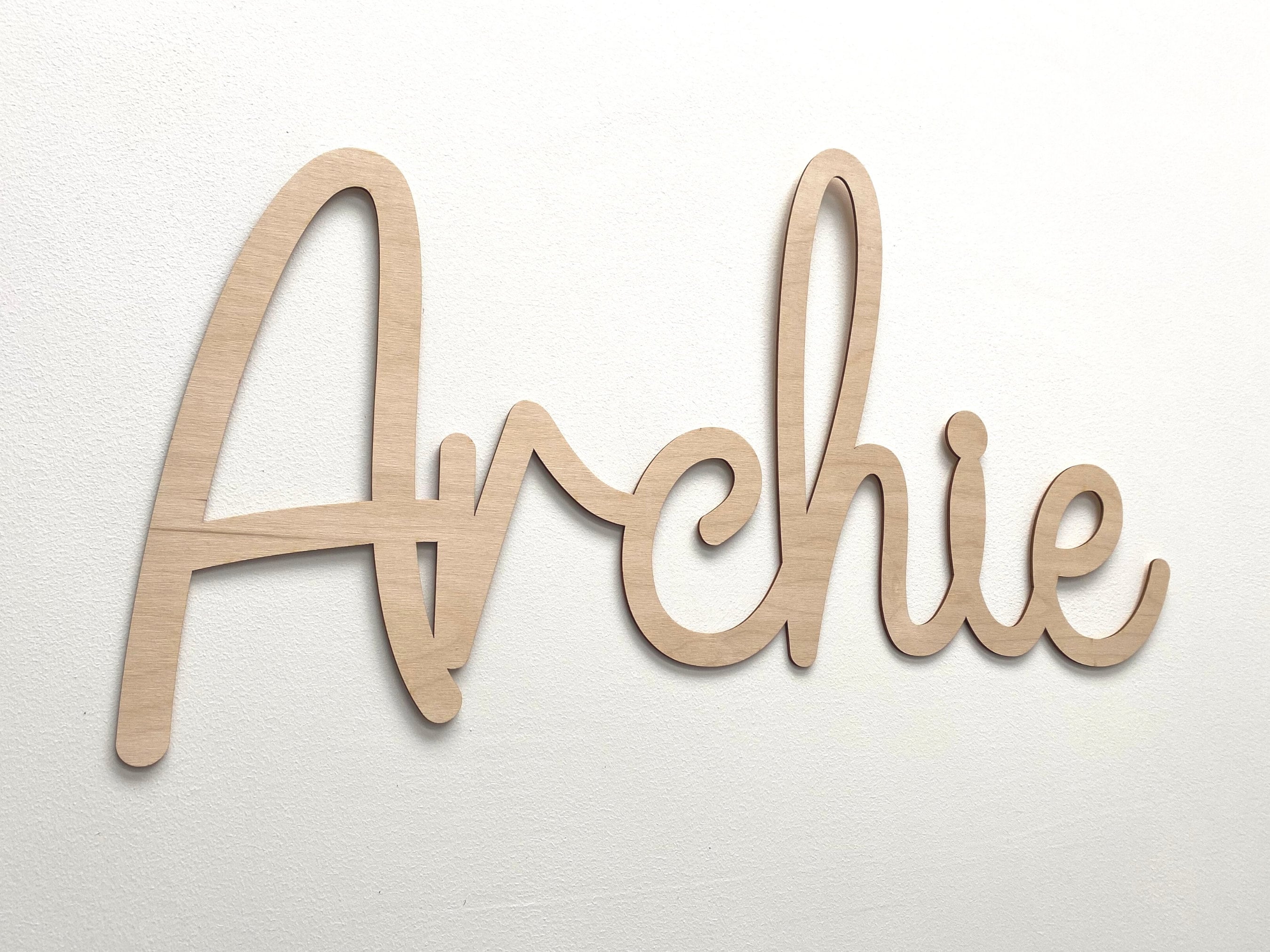 Personalised Wooden Name Sign Wall Lettering Custom Etsy