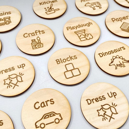 Trofast Storage Labels for Playroom Toy Storage Tags Wooden Etsy