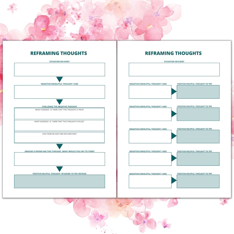 Reframe Negative Thoughts Printable Self Care Worksheets To Etsy reframe-negative-thoughts-printable-self-care-worksheets-to-etsy