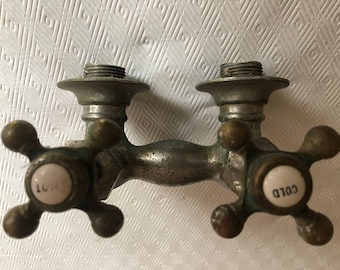 Rubinetto di riempimento vasca vintage in ottone massiccio