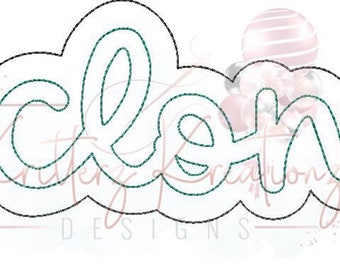 Cyclones Double Applique Design. Cyclones Offset Applique Design. School Mascot Design. Applique Design. Digital Embroidery Design. 8 Sizes.