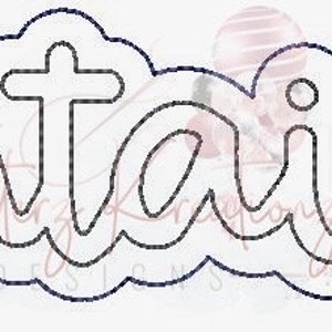 May include: A black and white outline of the word "mountainers" in a stylized font.