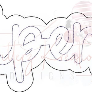 May include: A white outline of the word "Vipers" in a stylized font. The word is surrounded by a white outline of a cloud shape.