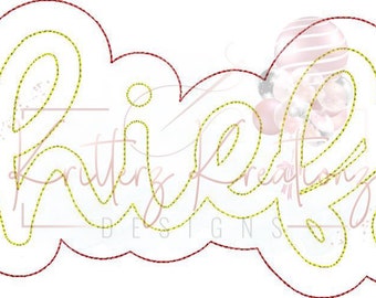Chiefs Double Applique Design. Chiefs Offset Applique Design. School Mascot Design. Applique Design. Digital Embroidery Design. 8 Sizes.