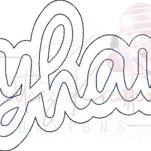 Puede incluir: Un contorno en blanco y negro de la palabra "Gracias" en una fuente cursiva.