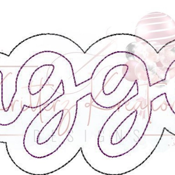 Sluggers Double Applique Design. Sluggers Offset Applique Design. School Mascot Design. Applique Design. Digital Embroidery Design. 8 Sizes.