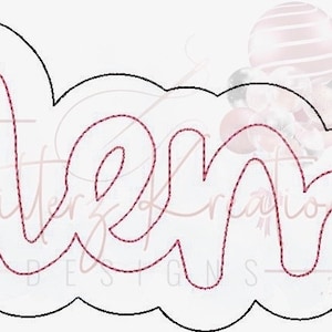 May include: A black and white outline of the word "meme" in a cursive font. The word is surrounded by a white cloud-like shape.