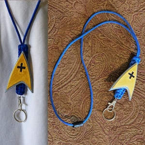 Paracord ID/Keychain Neck Lanyard with Safety Breakaway Release. Great for convention badges. Science Fiction Themed.