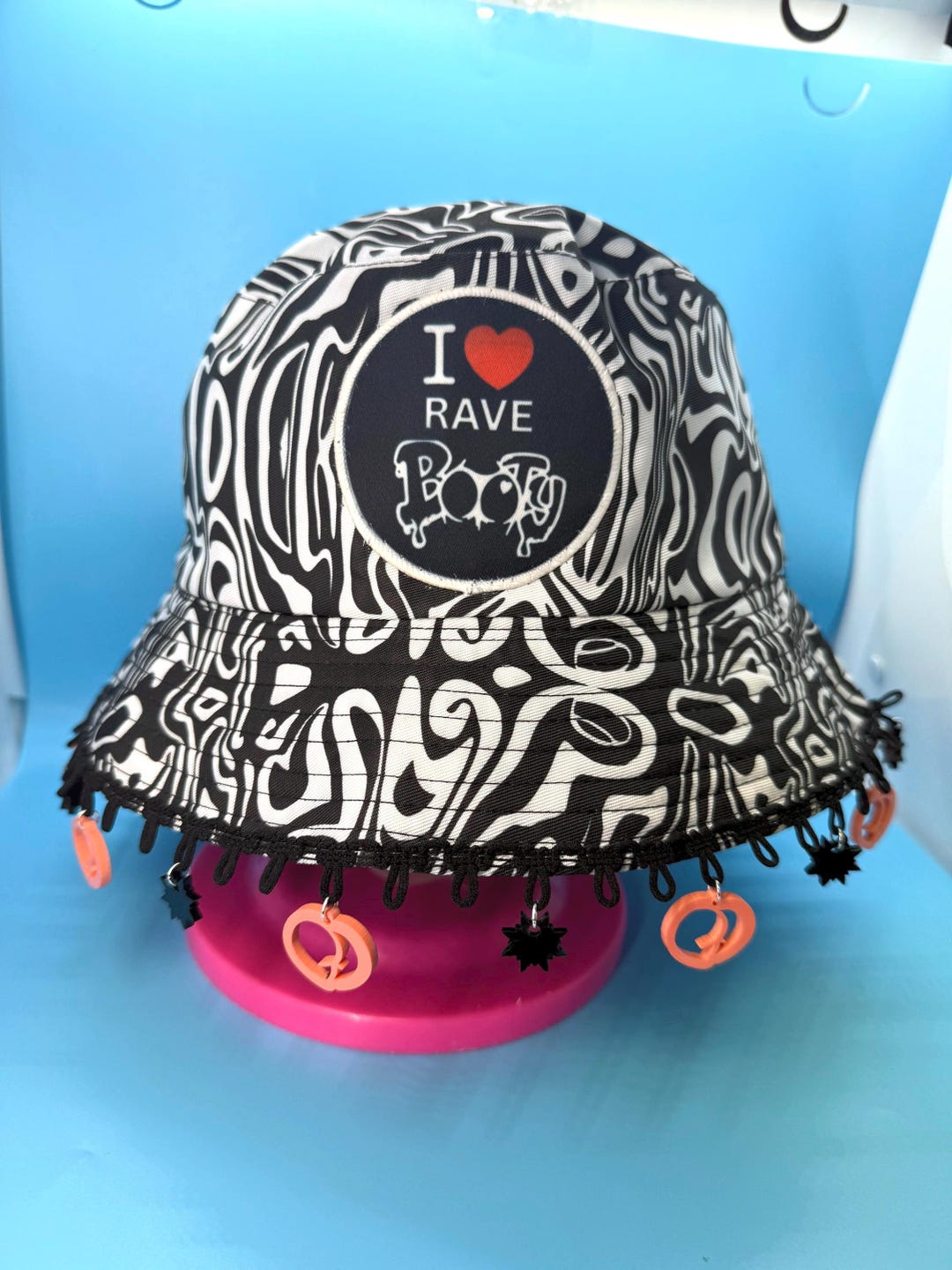 Custom Rave Hats I Love Rave Booty Bucket Hat / Festival Hat / Rave Hat - With or ...