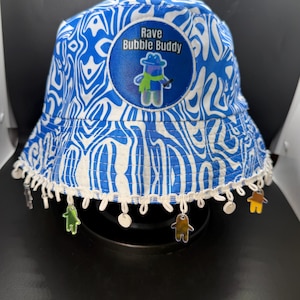 Bubble Buddy Raver (Inspired by Sponge Bob) / Festival Hat / Rave Hat - with or without charms or patch