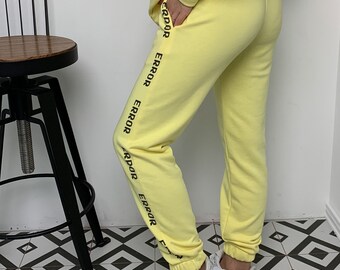 Stylish joggers, lemon joggers, natural cotton pants, stylish designer joggers, lemon joggers & hoodies, women's sportswear