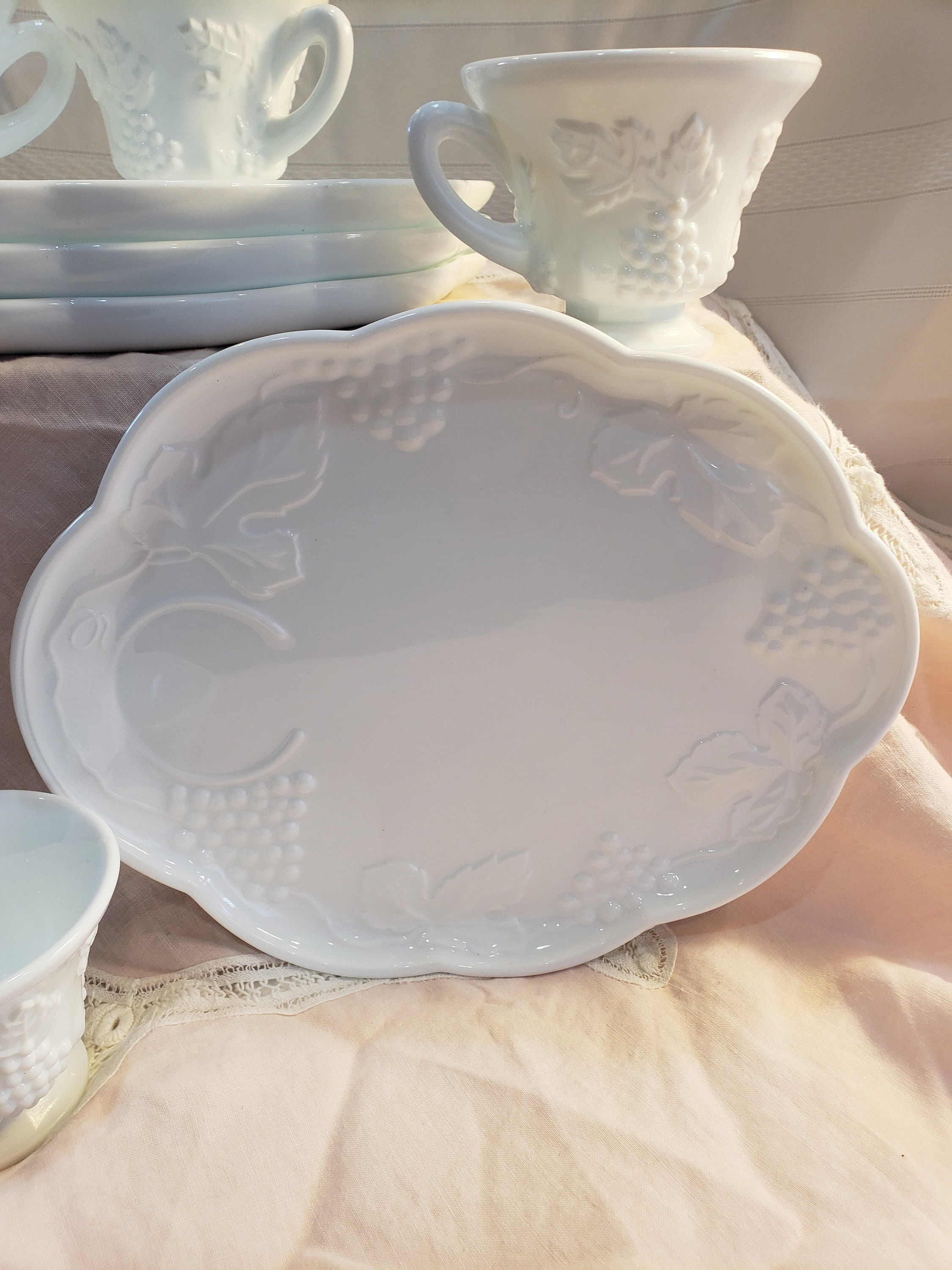 Westmoreland Milk Glass Basket (RHA) Westmoreland Milk Glass Basket (RHA)