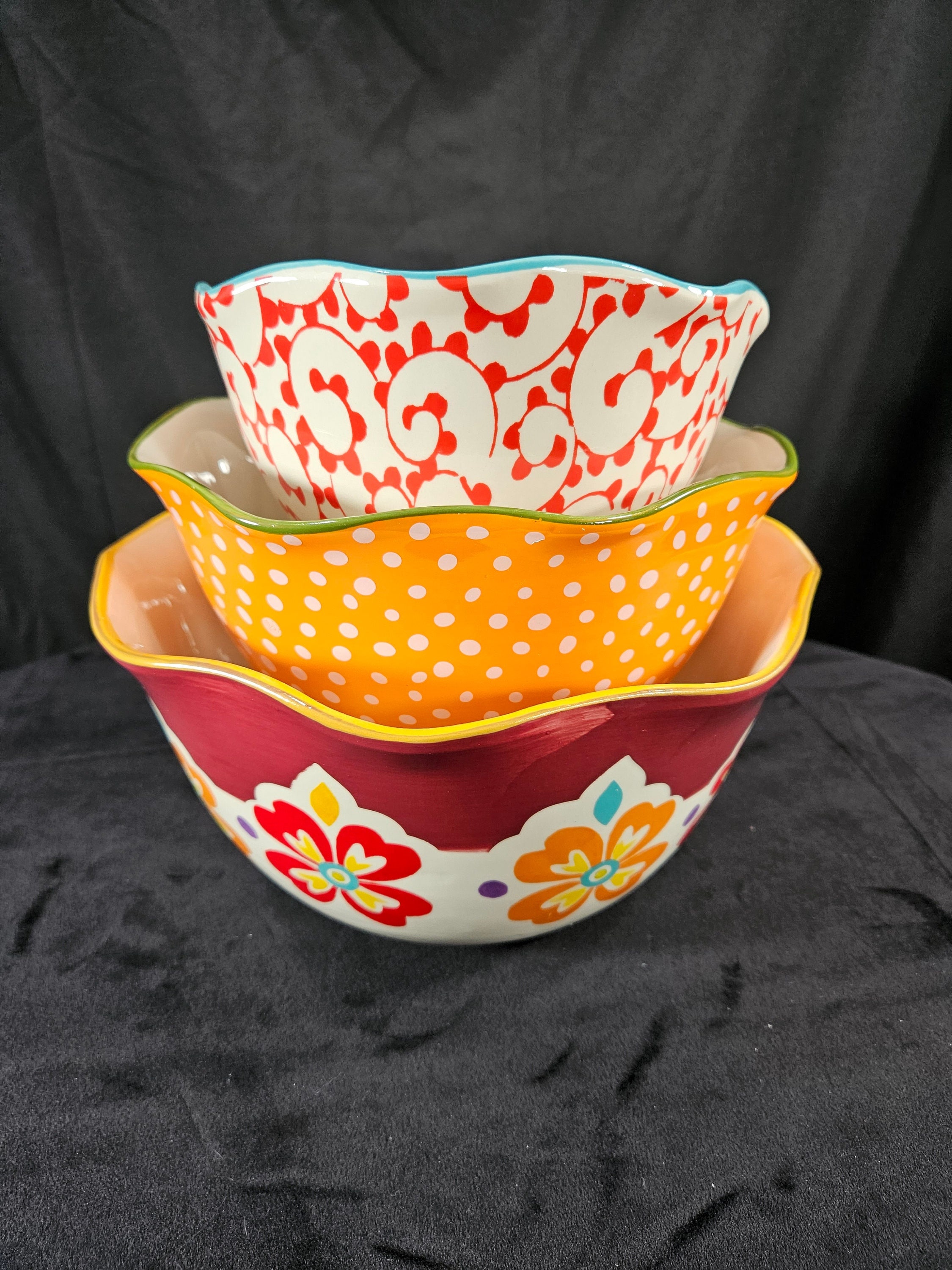 Pioneer Woman Mismatched Bowls Authentic Pioneer Women Collection
