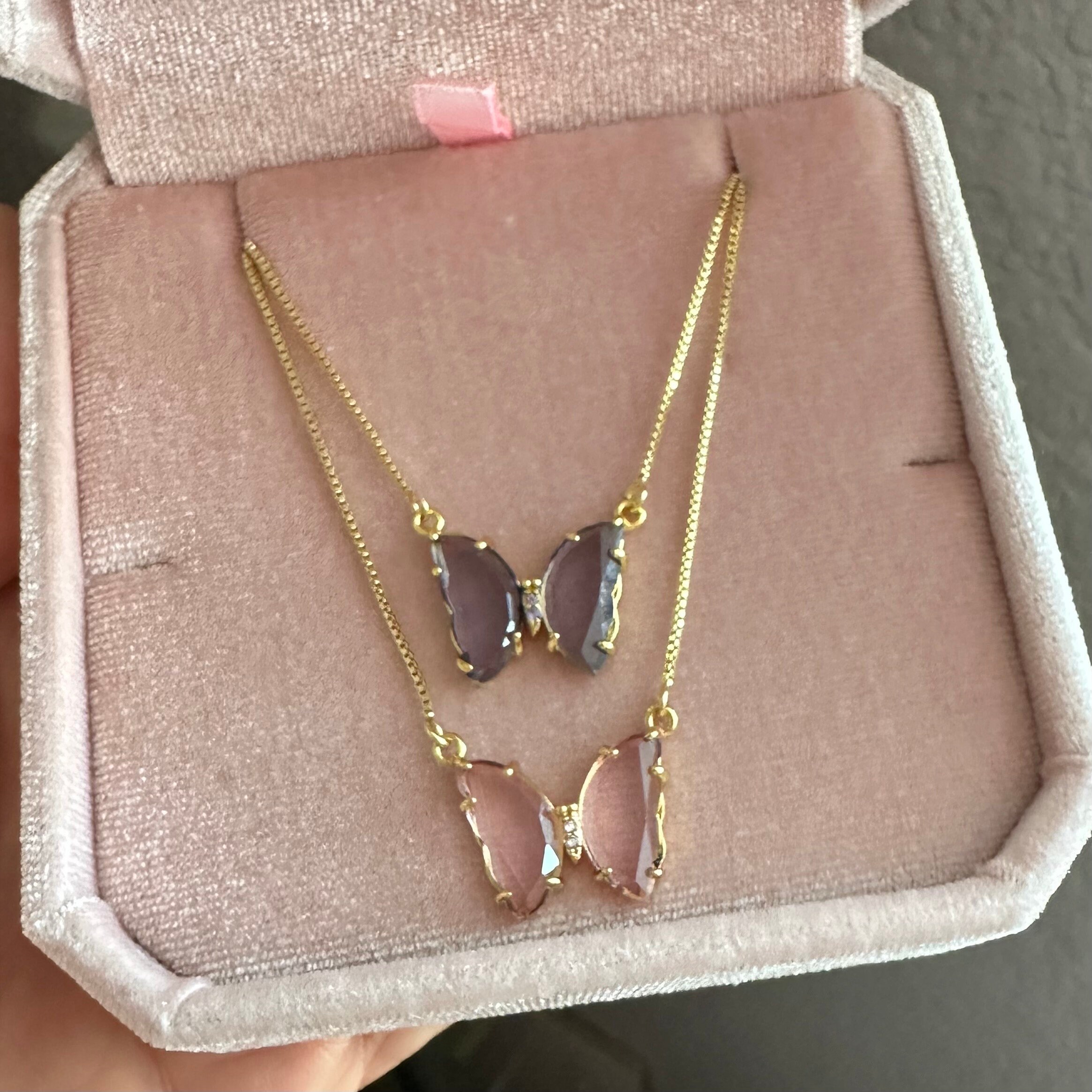 Purple butterfly deals jewelry