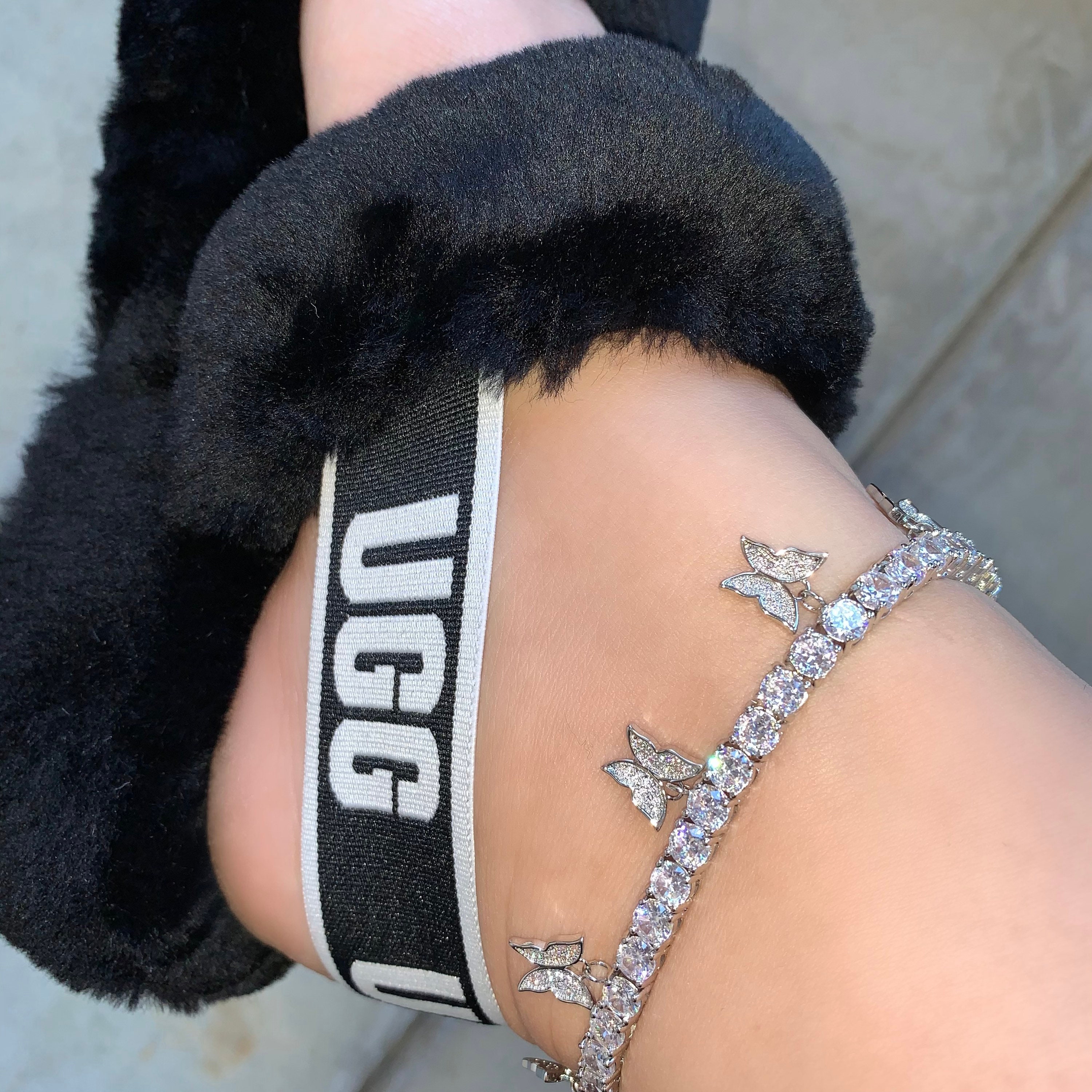 Butterfly Anklet Cuban Etsy Australia