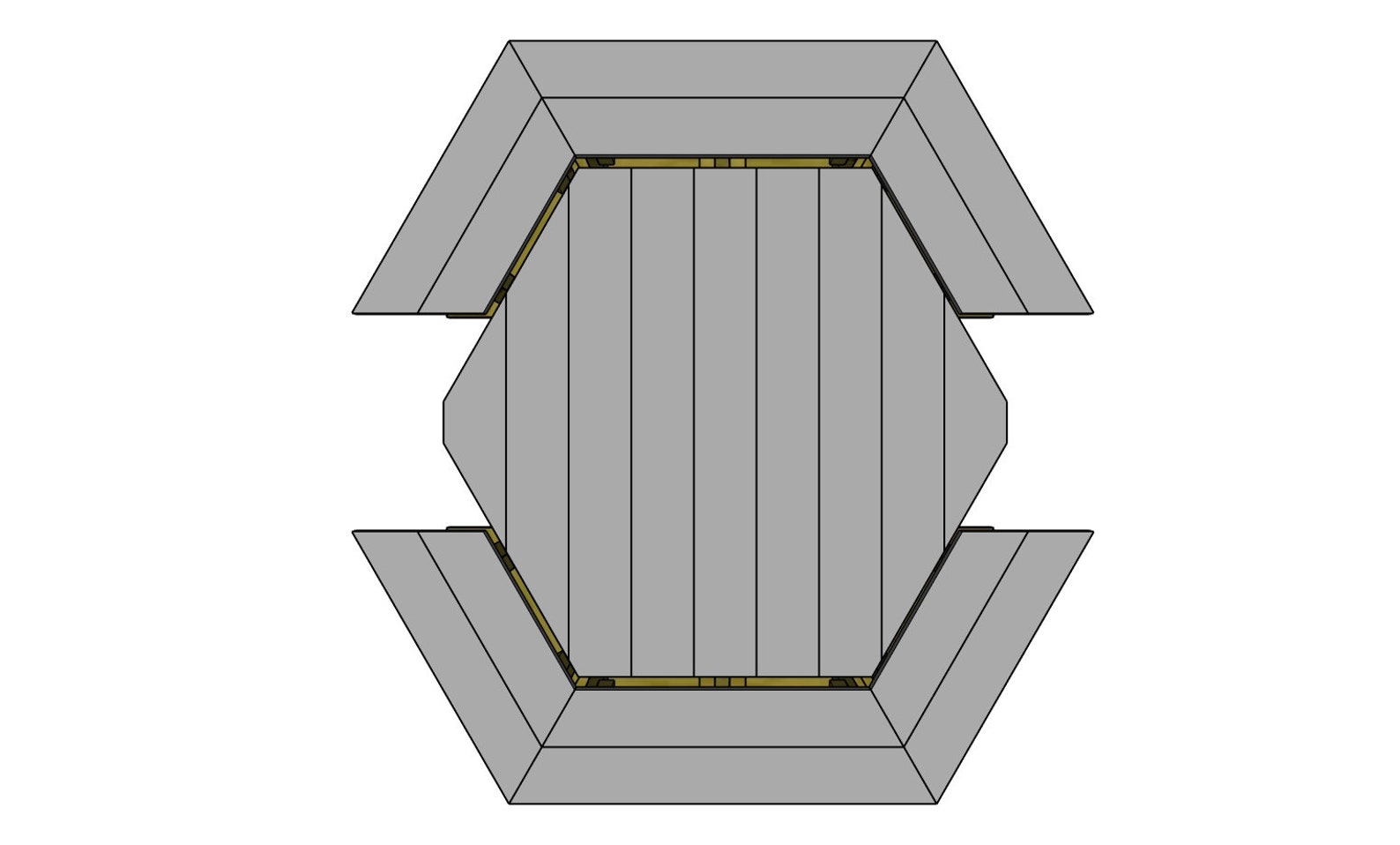 Hexagonal Picnic Table Digital Plans PDF - Etsy