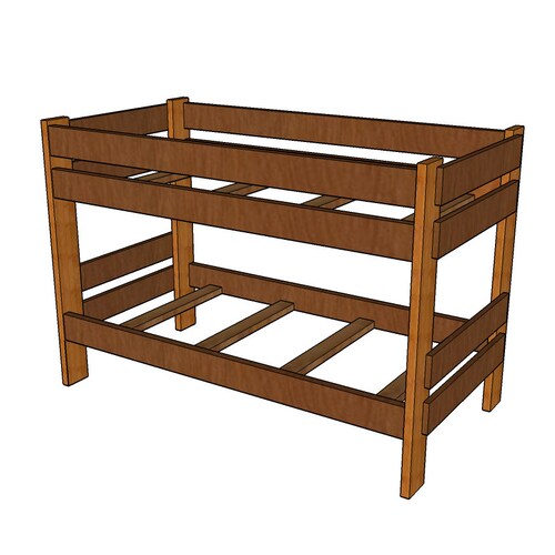 Bunk Bed Plan Twin Size PDF DIY Etsy