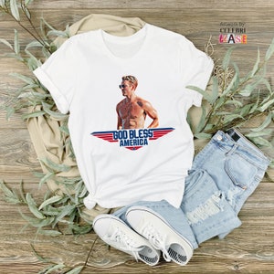 Top Gun T-Shirt from Homage. | Ash | Vintage Apparel from Homage.