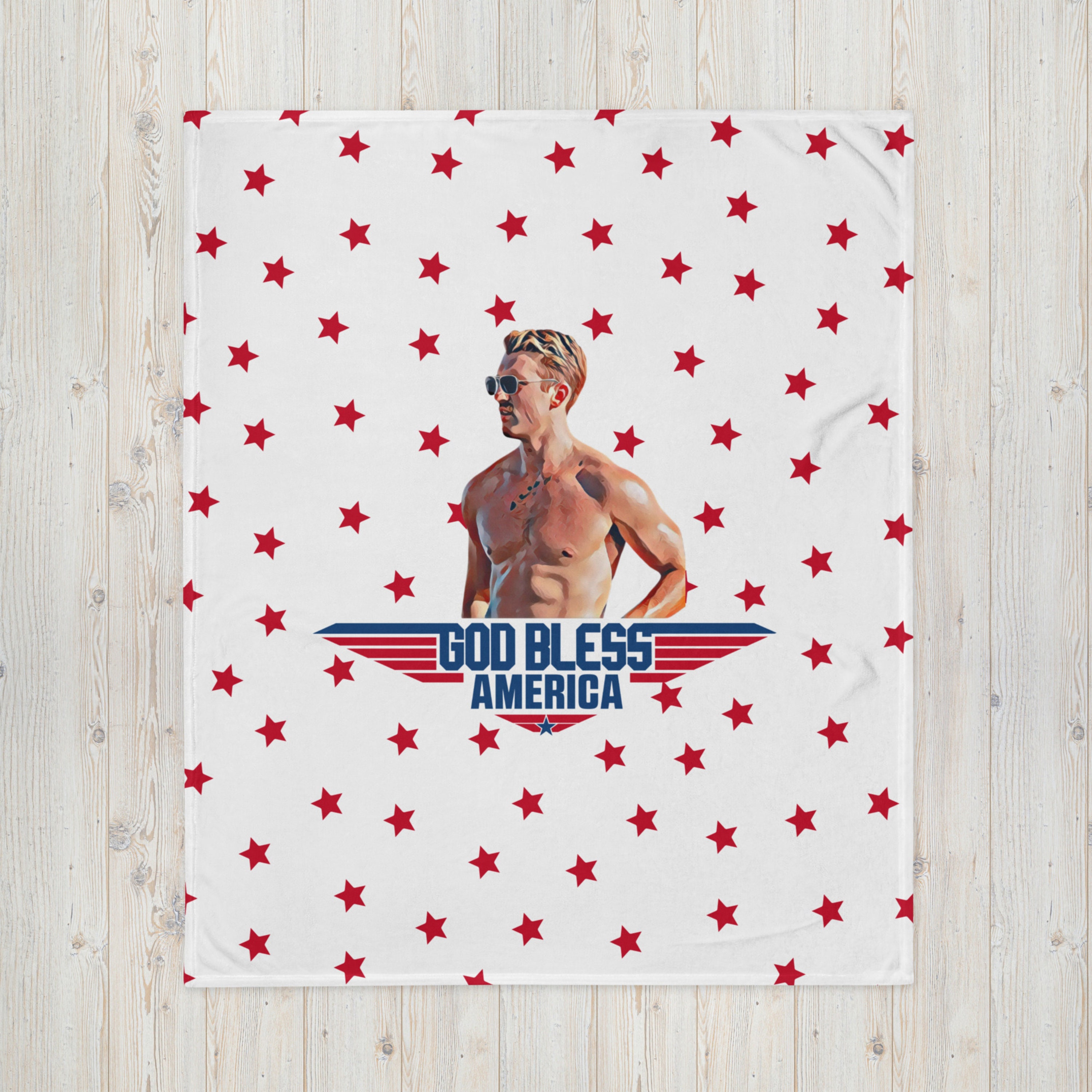 Shirtless Miles Teller Rooster Blanket Funny Gift Idea for Etsy