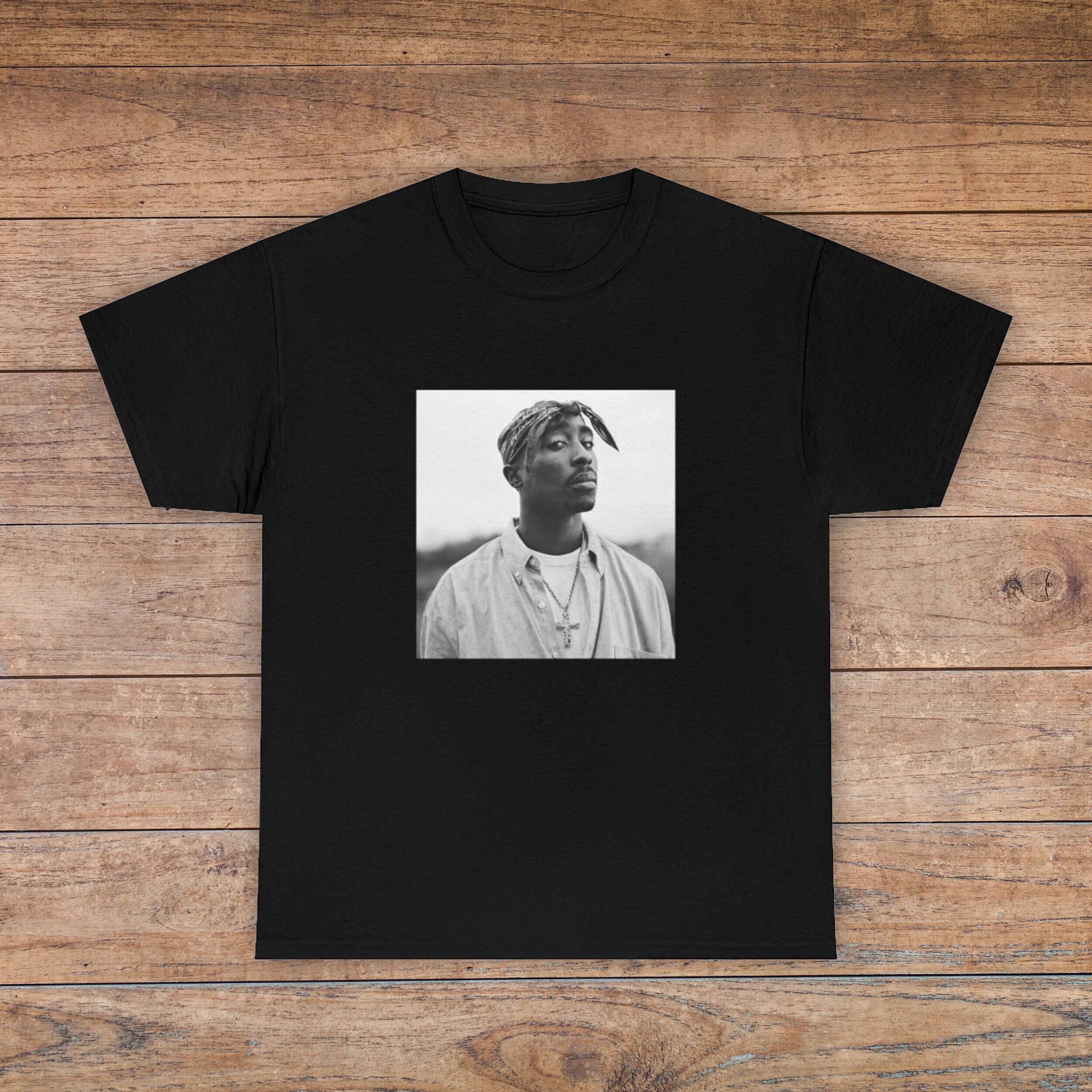 Discover Tupac Shakur T-Shirt, 2pac Tee, Old School Hip Hop Clothing, Rapper Gift, Soft Cotton Tee