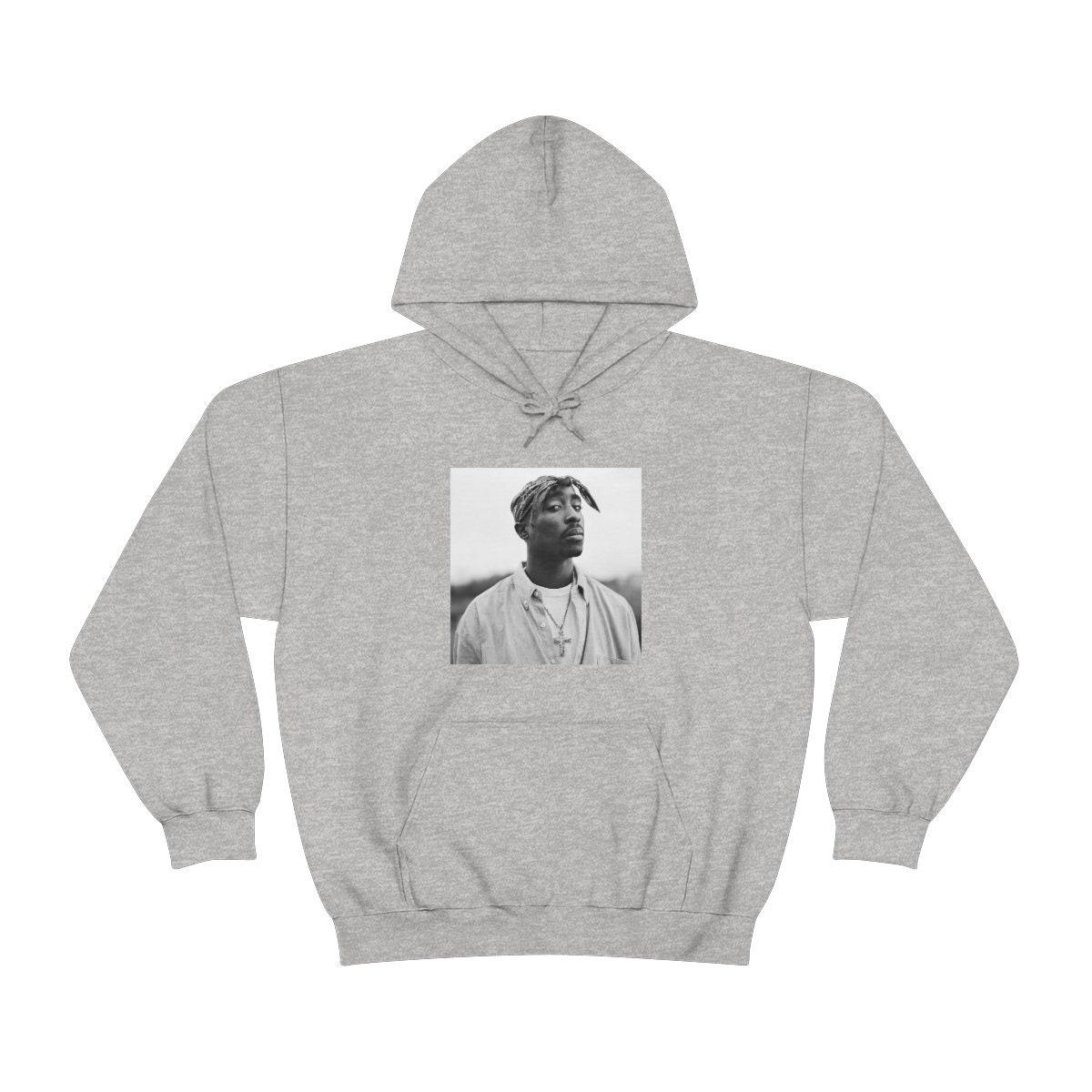 Sudadera Tupac Roses Washed Full Zip Hoodie