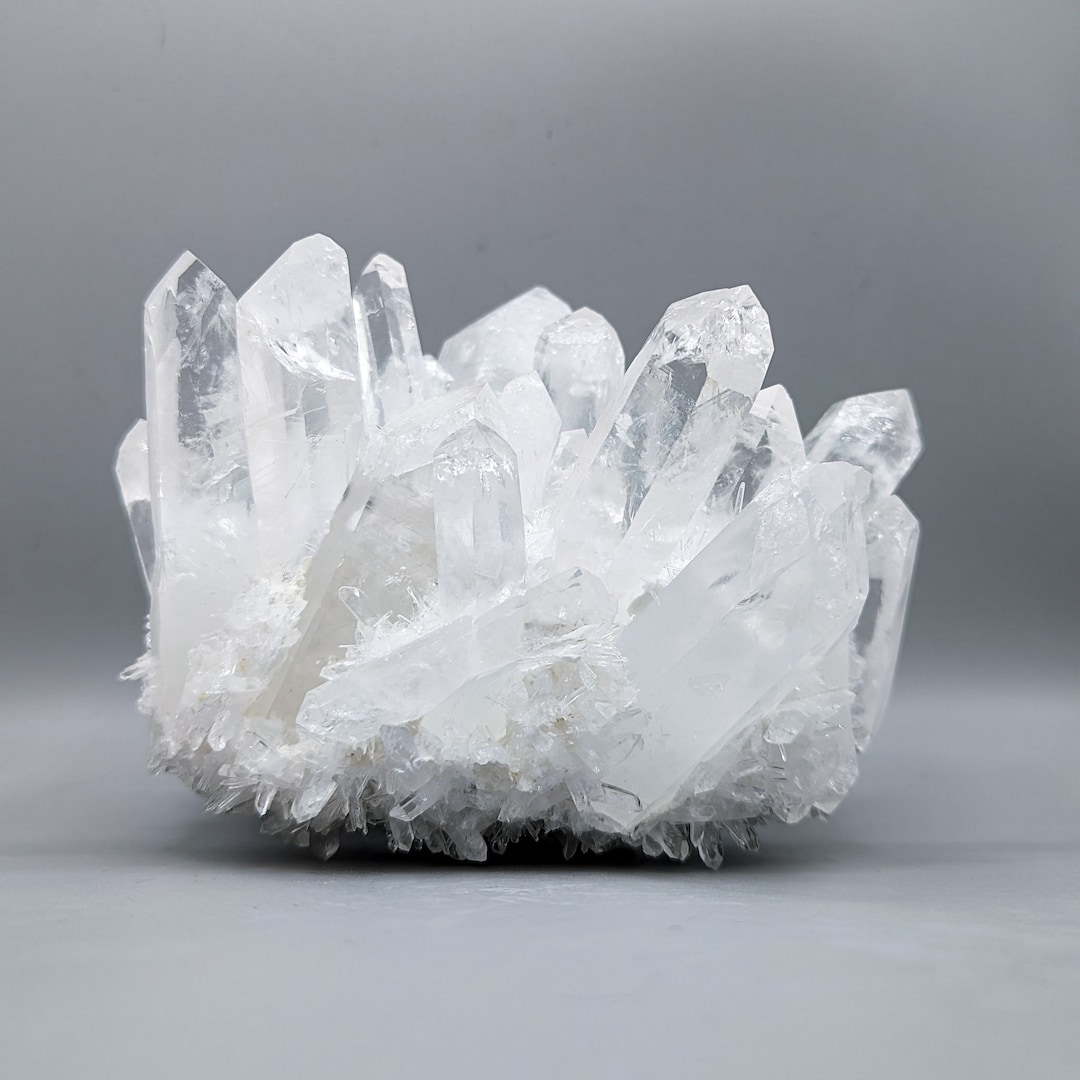 LARGE Clear Quartz Cluster Crown Stunning Clear Quartz With Rainbows