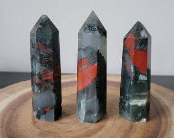 Bloodstone Towers - African Bloodstone - Energy Crystal Healing