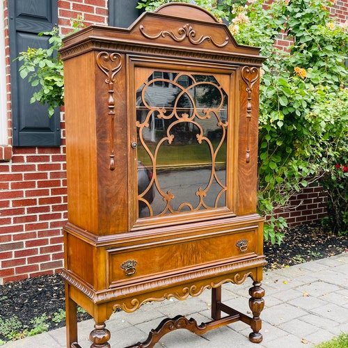 Jacobean Hutch Antique China Vintage Etsy