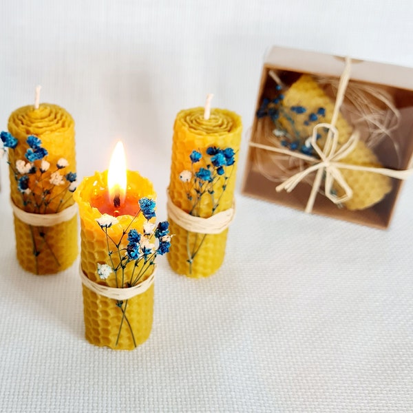 Wedding Favors Beeswax Candle Candles Party Favors Pillar for Party Favors Wedding Gifts in Bulk Pure Candles Natural Scented Beeswax