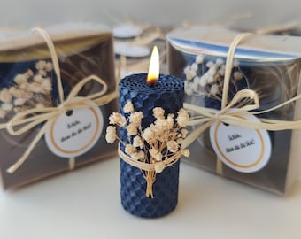 Natural Beeswax Candle wedding Gifts for guest, : Natural Pillar Candles, BULK Birthday, Anniversary, Bridal Shower, Sweet 16 favors