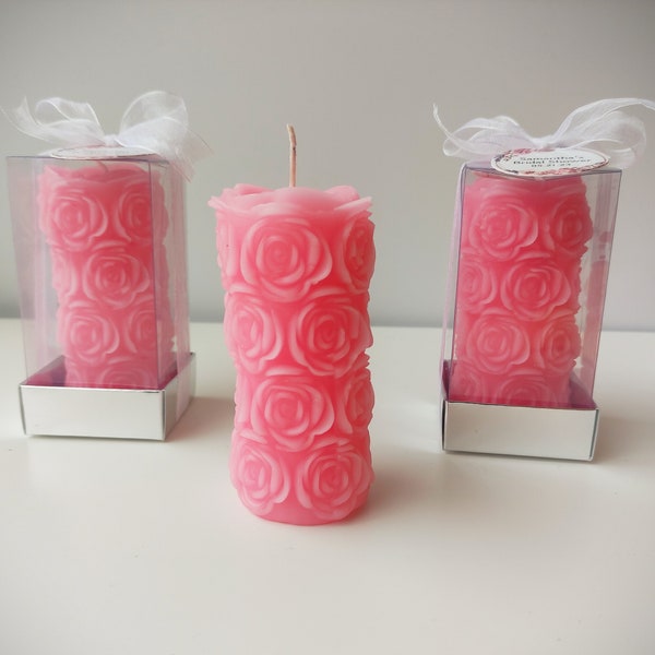 Wedding Favors Candle, Bridal Shower Gifts Roller Rose in Bulk, Wedding Party Favors,Bachelorette party favors,party favors wedding