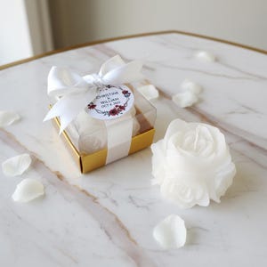 Rose Wedding Candle Favors: Elegant Bridal Shower Gifts - Etsy