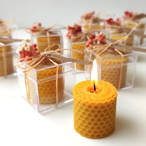 Regalos de boda para invitados, Velas para damas de honor, Mini velas de regalo, Mini velas de cera de abeja, Regalos para invitados de boda, Gastgeschenk hochzeit