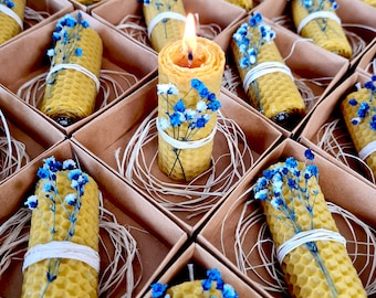 Wedding Favors Cheap Beeswax Candles, Bridal Shower Party Gifts, Natural Candle in Bulk