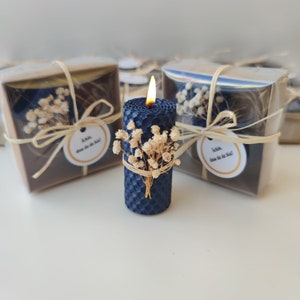 Natürliche Hochzeitsgeschenke, lose Bienenwachskerzen für Gastgeschenke, Geburtstagsgeschenkkerze, Gastgeschenke, Brautpartybevorzugungen, duftendes reines Bienenwachs