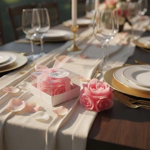 Rose Wedding Candle Favors: Elegant Bridal Shower Gifts - Etsy