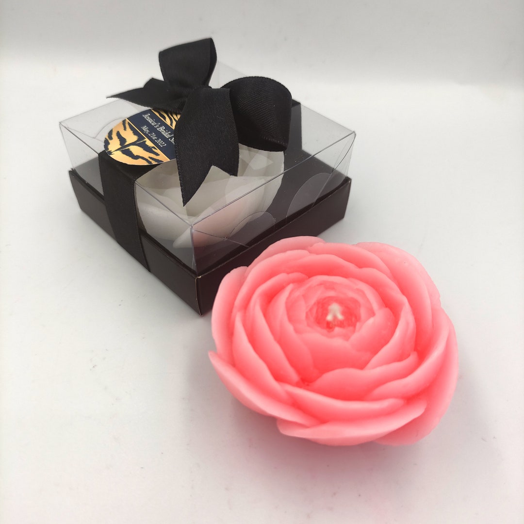 Rose Candle Wedding Favors: Personalized Bridal Shower Gifts - Etsy