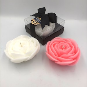 Rose Candle Wedding Favors: Personalized Bridal Shower Gifts