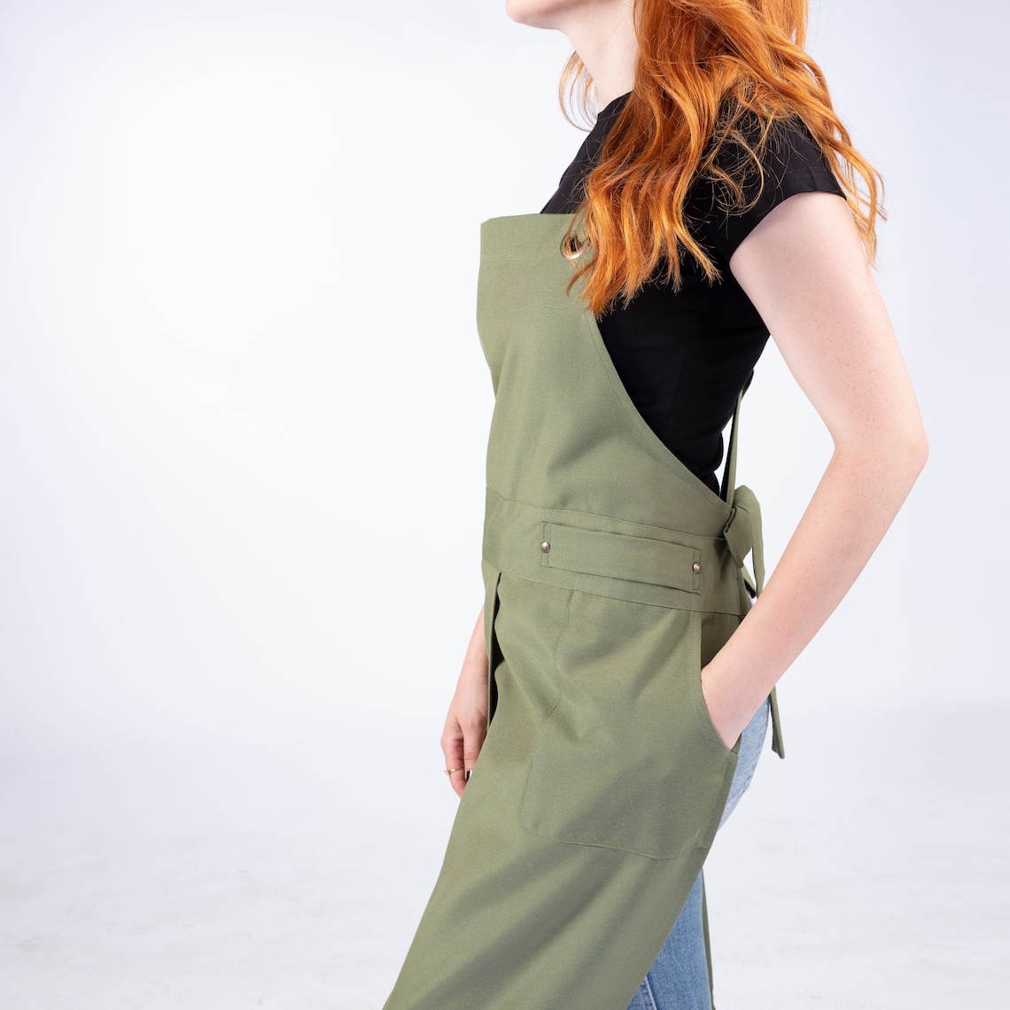 Split Leg Apron With Legs Pottery Apron for Ceramics Tattoo Etsy