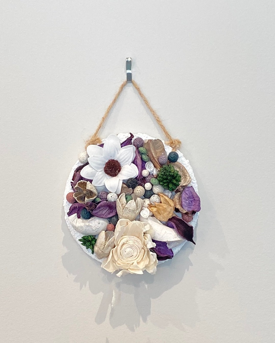 Hanging Potpourri Lava Rock Diffuser Aromatherapy Wall Art Etsy