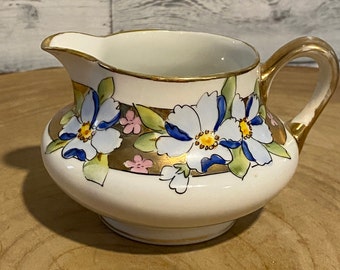 Vintage Creamer Pitcher, Handpainted Nippon Style, Creamers
