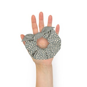 Sage Terra Recycled Scrunchie – Eco-Friendly Hair Tie – Soft & Stretchy – Sustainable Fashion Accessory