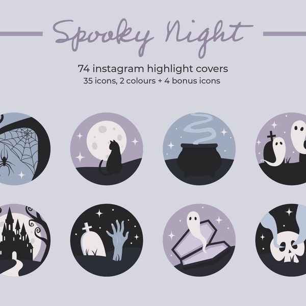 Spooky Icons Instagram - Etsy