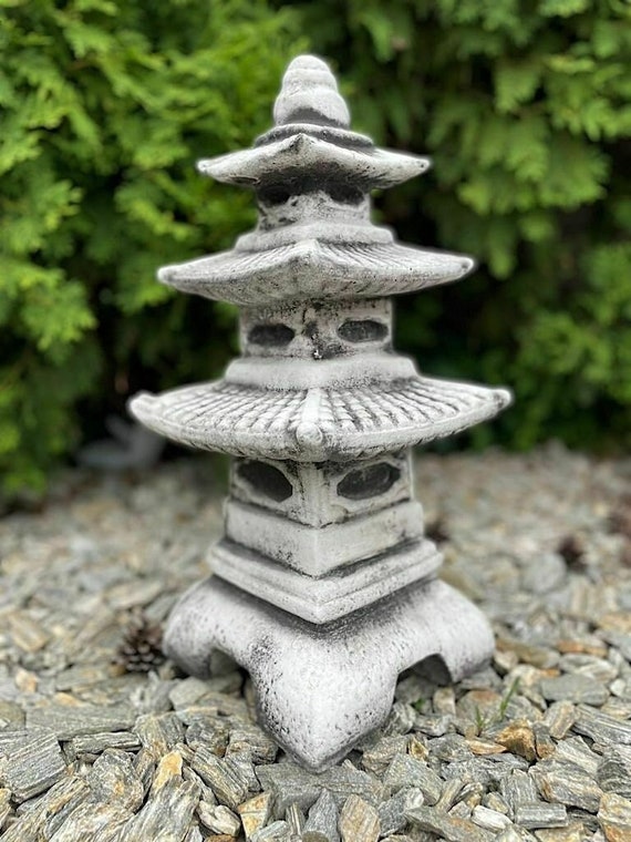 Concrete Pagoda Japan Decor Chinese Traditional Pagoda Garden