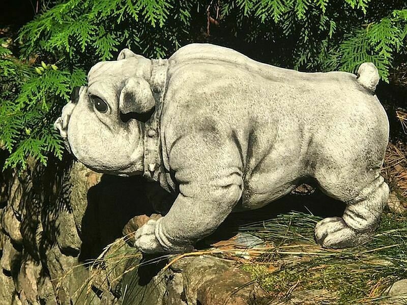19x25cm) Sitzende Deko Bulldogge Accessoire Statue