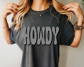 T-shirt couleur confort à carreaux Howdy