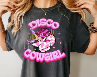 T-shirt couleur confort Cowgirl disco