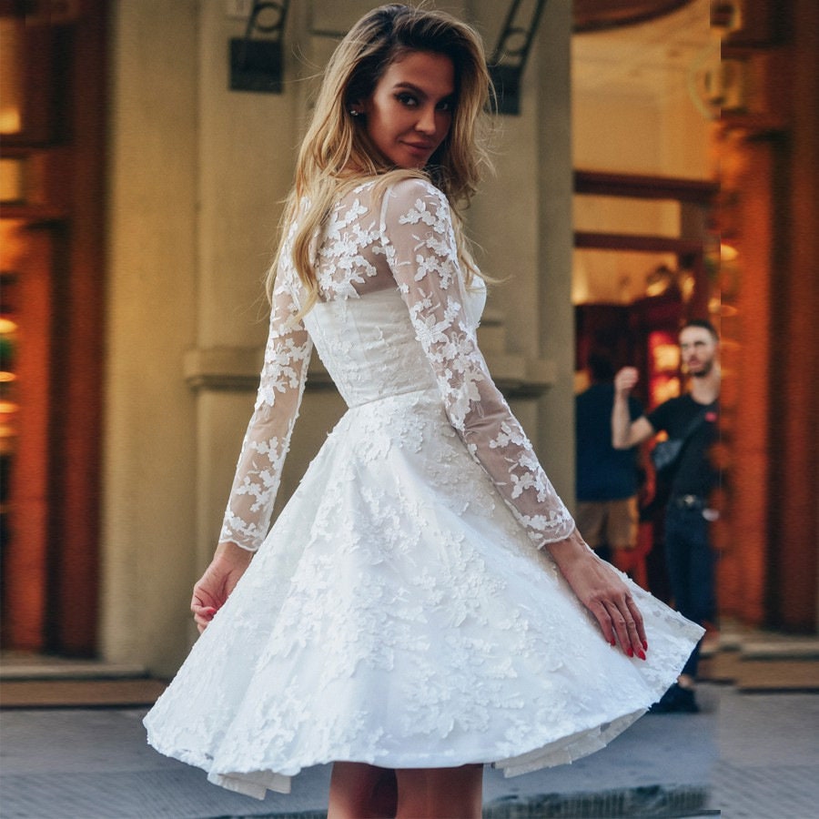 Stunning White Lace Skater Dress Boho Bohemian Midi Lace - Etsy